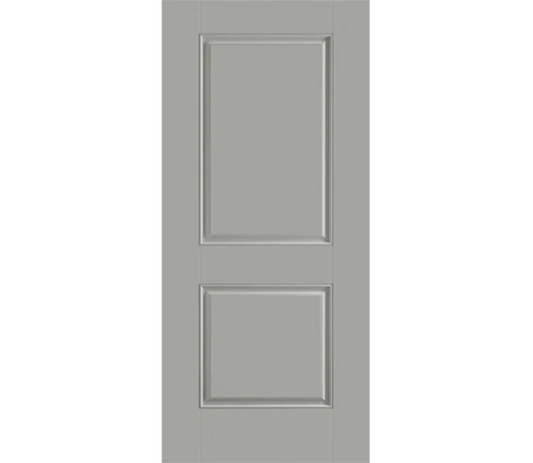 Lexington Two Panel Square Fiberglass Entry Door